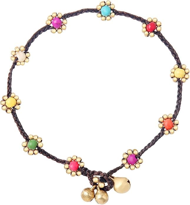 Boho Blumen Fußkettchen