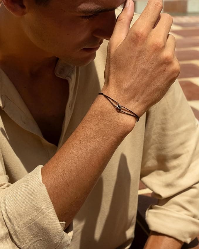 Schwarzes Gold Armband Unisex – Handgefertigt & Wasserfest