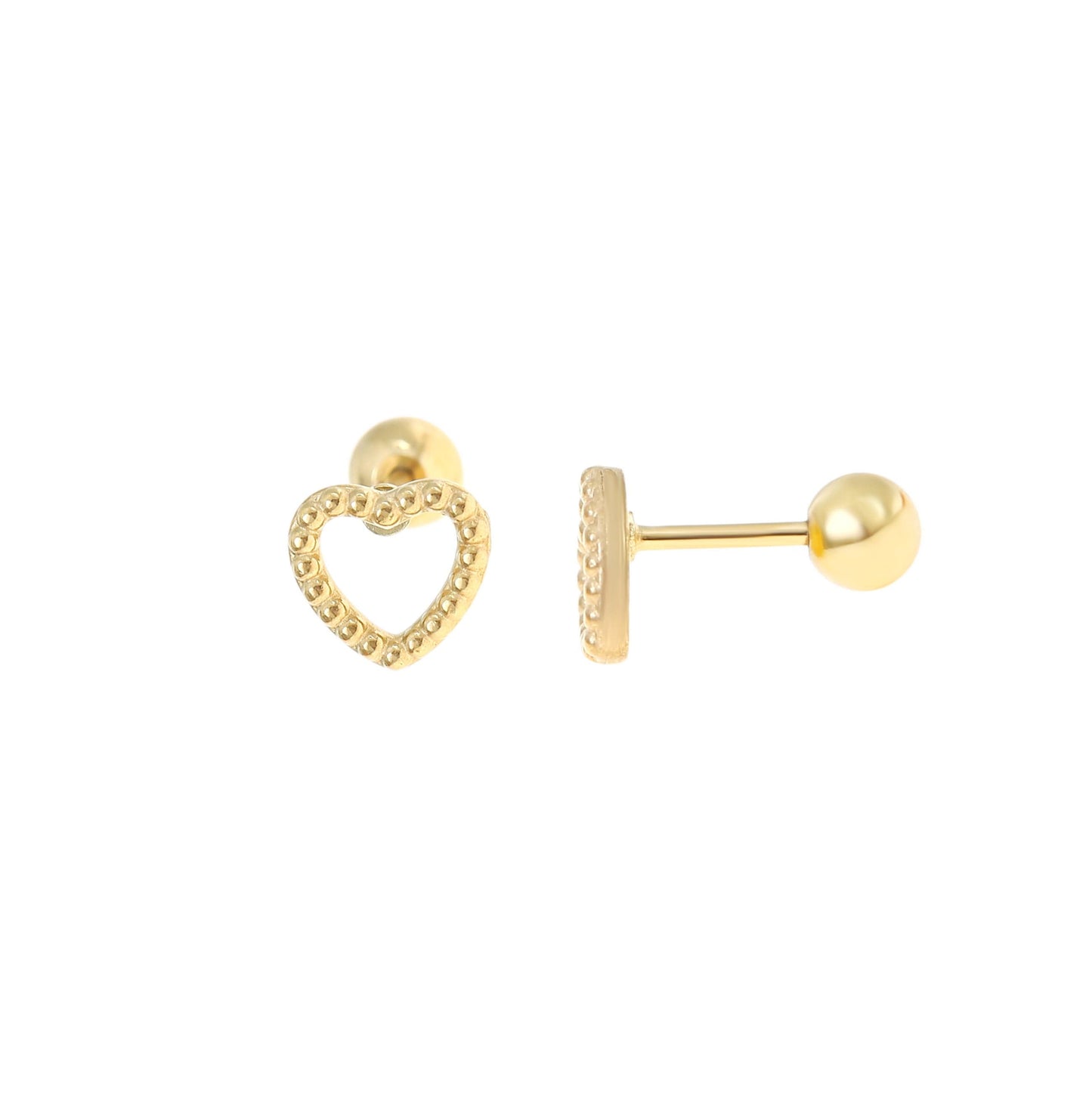 Ohrstecker Heart Dots | Gold
