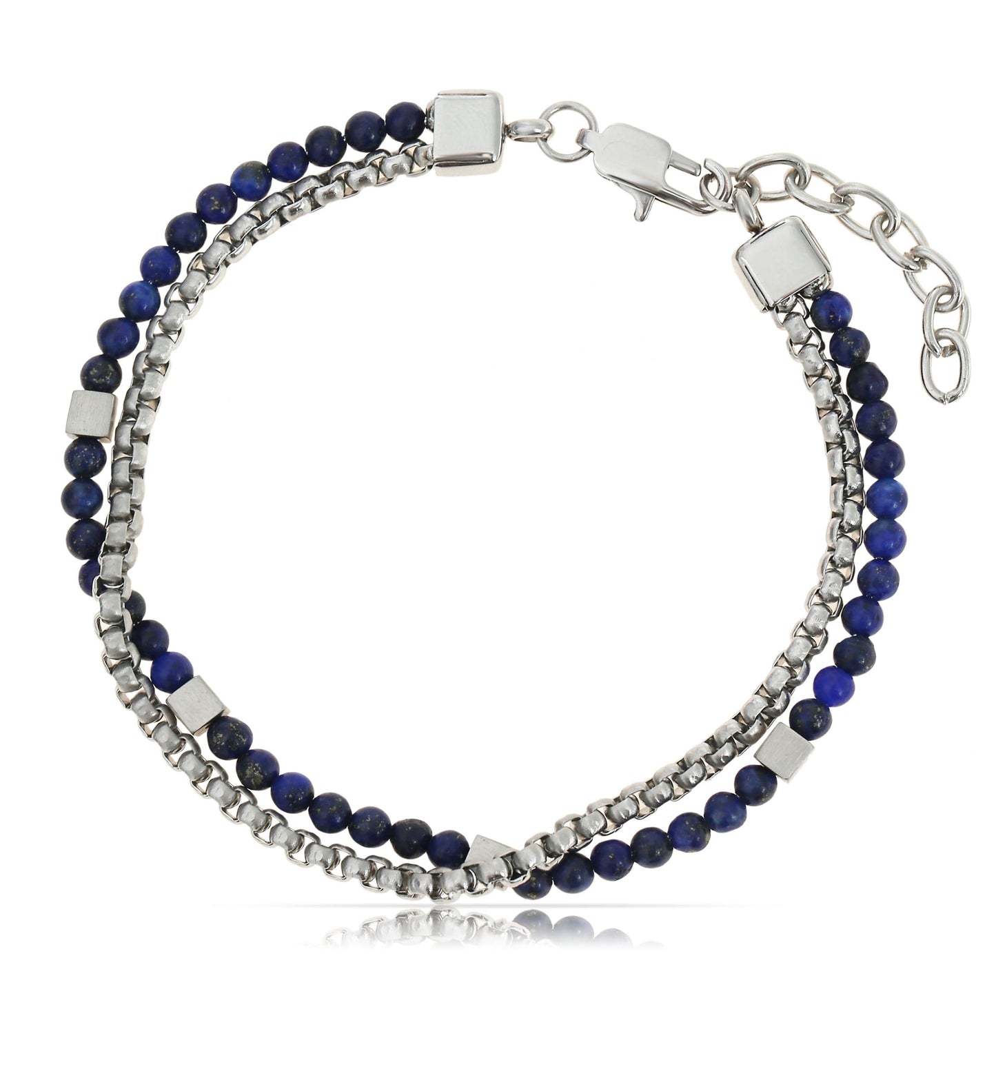 Herren Armband Edelstahl – Doppelt & Wasserfest