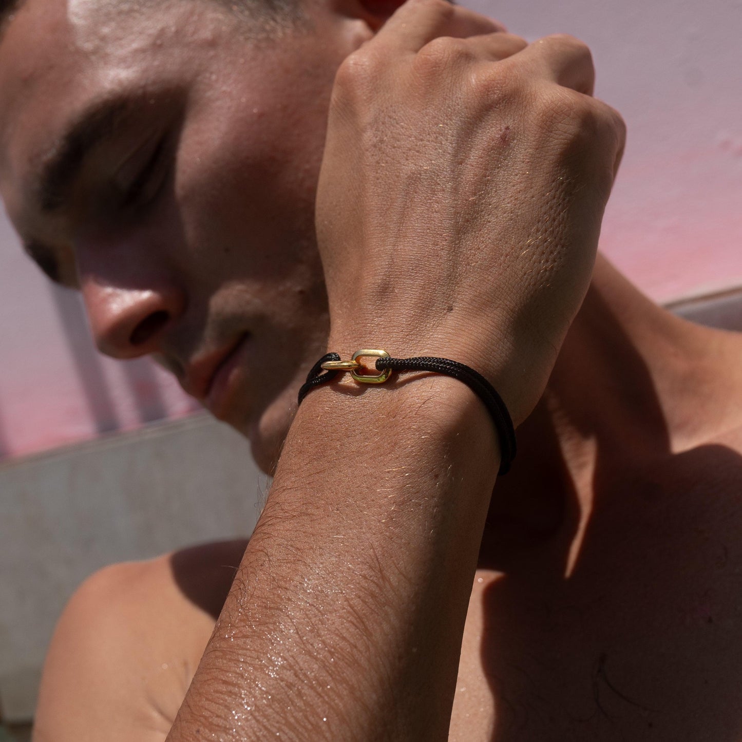 Unity Armband Schwarz Gold