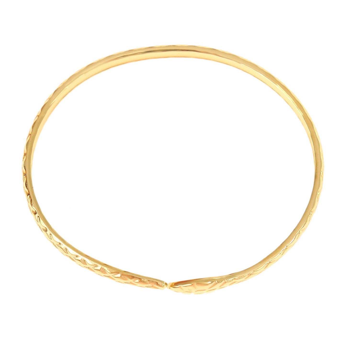 Goldener Edelstahl Armreif Verstellbar Schlange