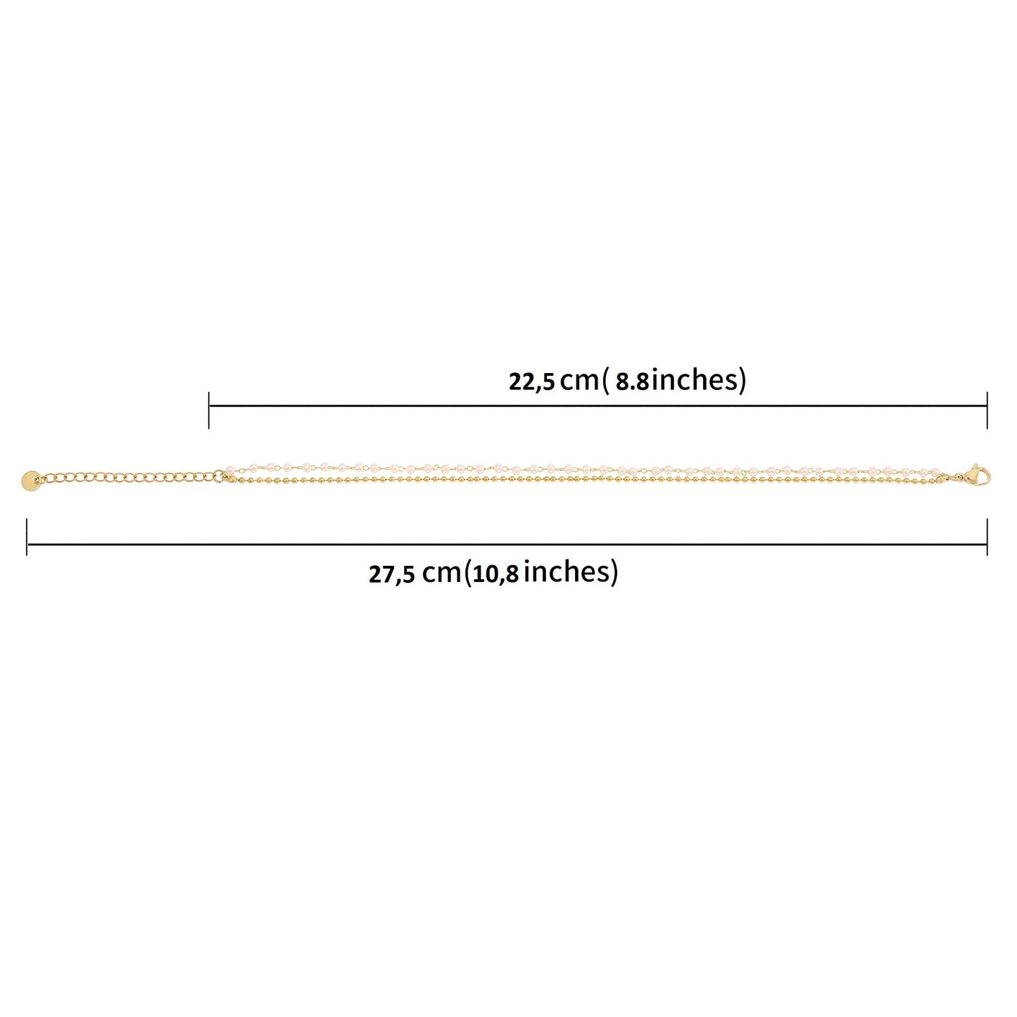 Schlangen Design Fußkettchen Double Layer