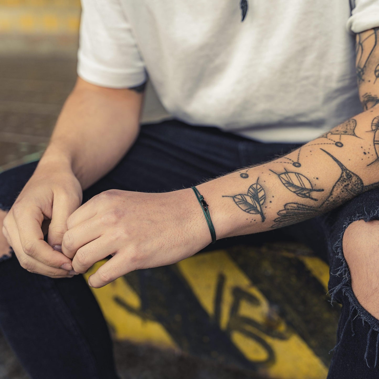 karabiner-surfer-armband-herren-maritim-grün