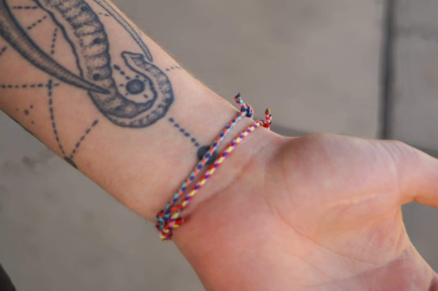 2er Set Simple Cotton Armband - Intensiv Attention - Made by Nami