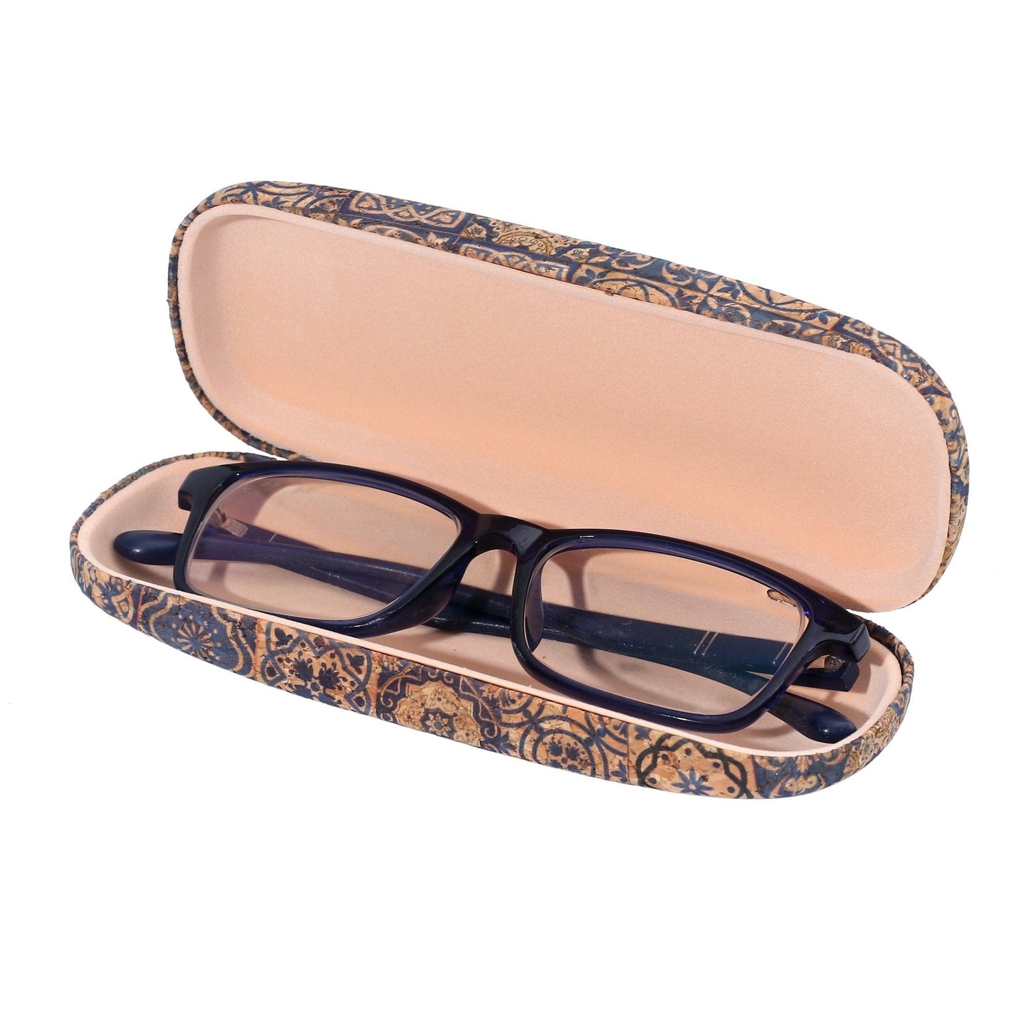 Made by Nami Surfer Boho Brillenetui Hartschale - Kork (Design 2)