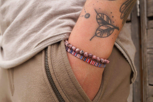 Chakra Perlen Armband 2er Set - Multi - Made by Nami