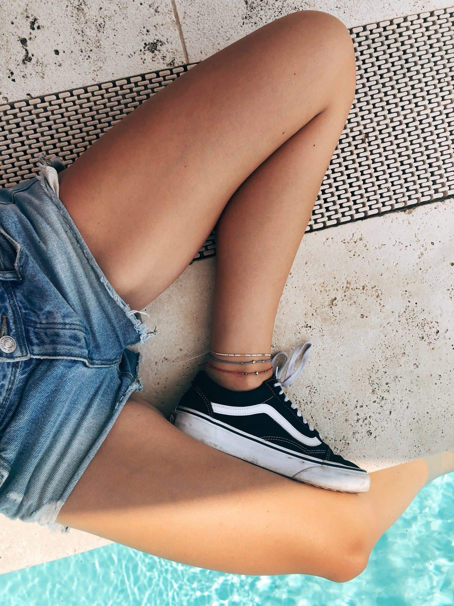 Japan Beads "Small Stars" Fußkettchen Set - Made by Nami