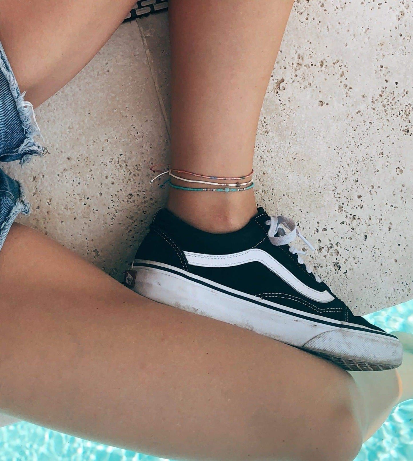 Japan Beads "Sphere Mix" Fußkettchen Set - Made by Nami