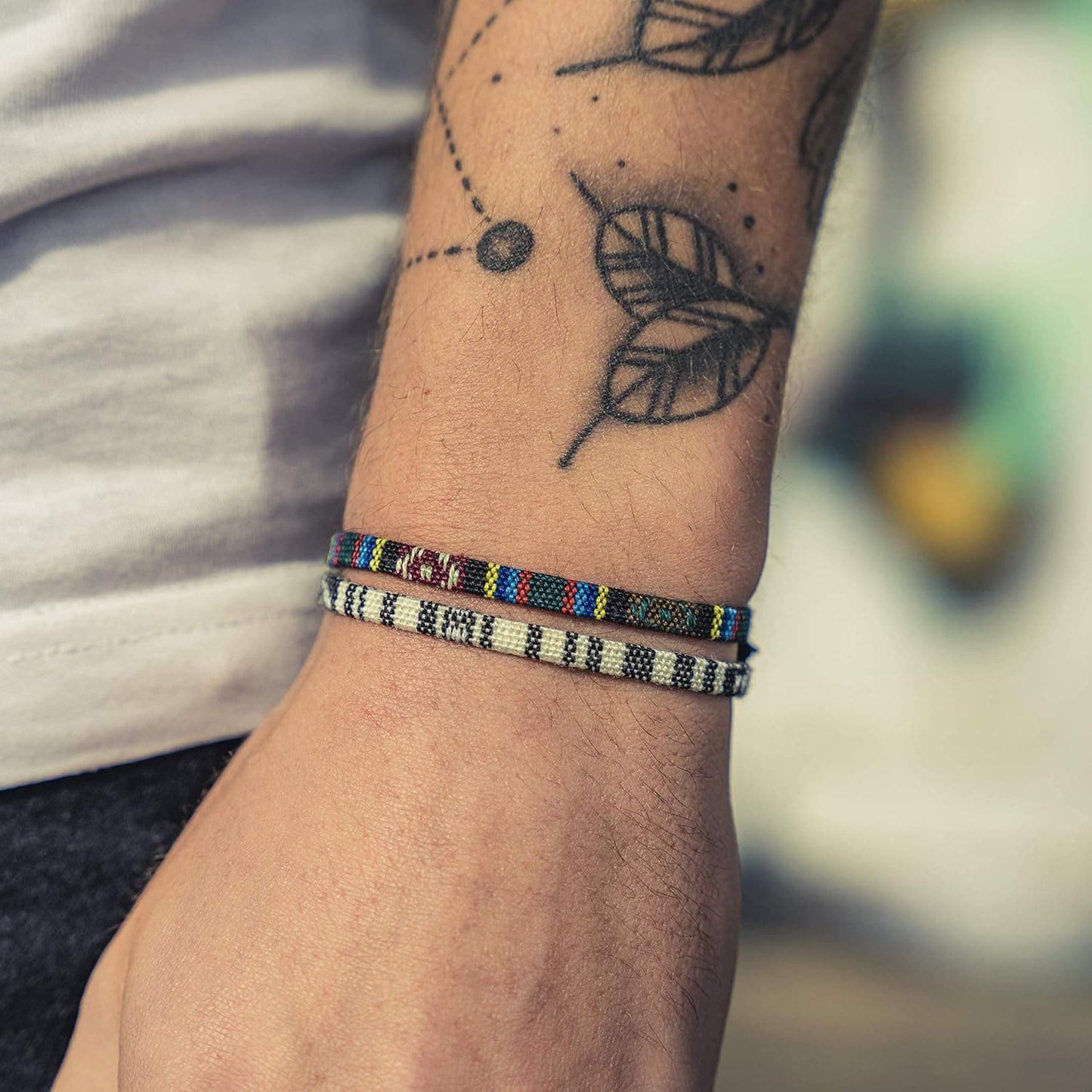 Boho Surfer Armband Set 2er – Freundschaftsarmband Unisex