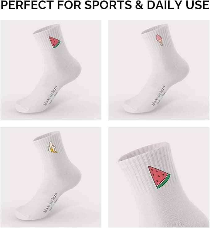 Retro Tennis Crew Socken Set 3er Pack – Unisex & Atmungsaktiv