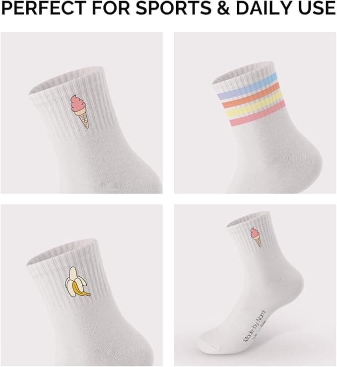 3 Paar Retro Socks mit Motiv