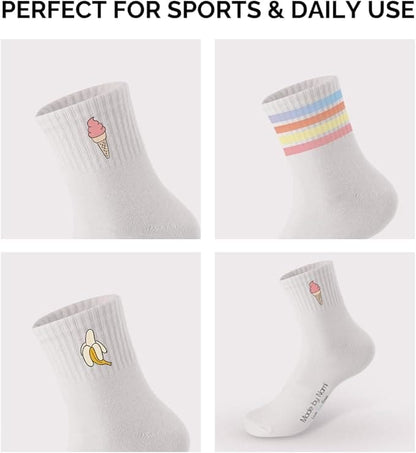 3 Paar Retro Socks mit Motiv