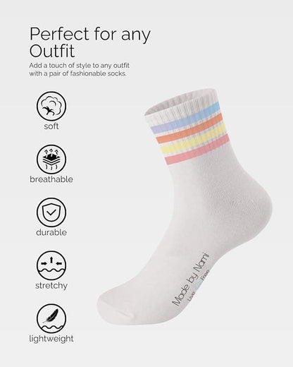 3 Paar Retro Socks mit Motiv