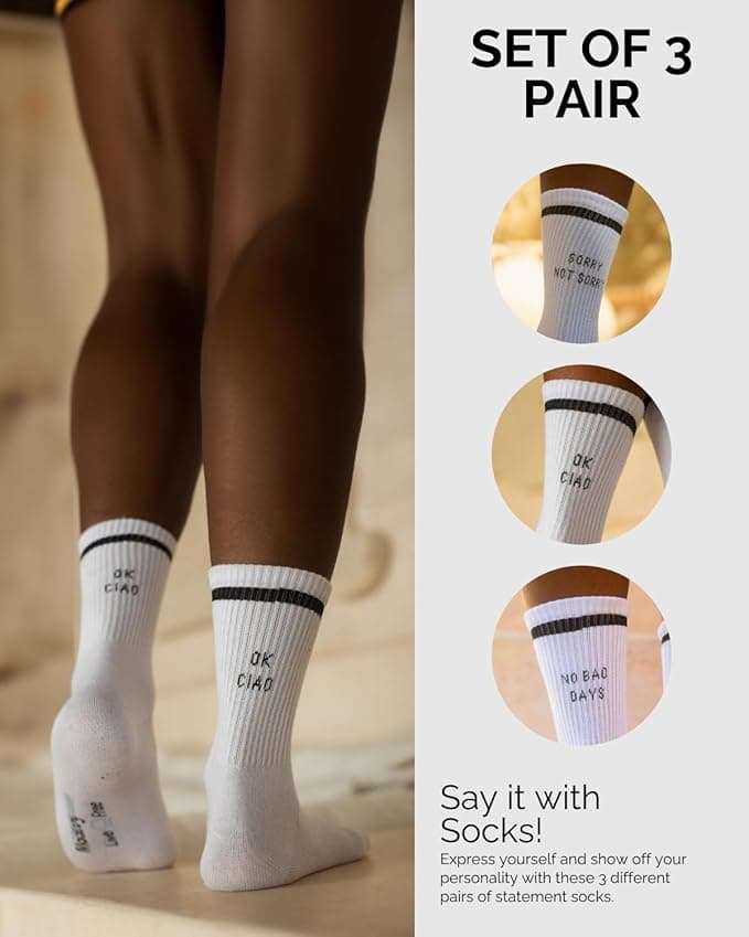 3er Set Socks Mit Sprüchen