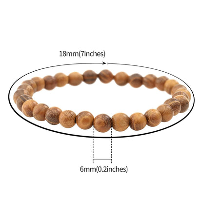 Holzperlen Armband Set 2 Stück – Chakra & Yoga Schmuck