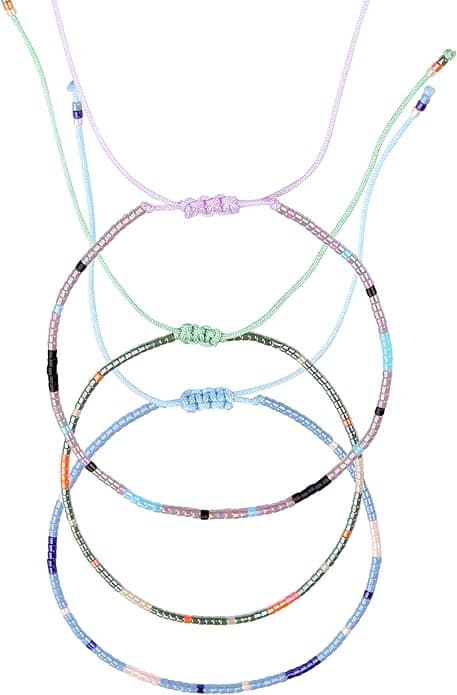 Beads Armband Set 3er – Handmade Surfer & Freundschaftsarmbänder