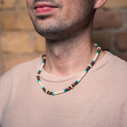 Surfer Halskette mit Kokosperlen