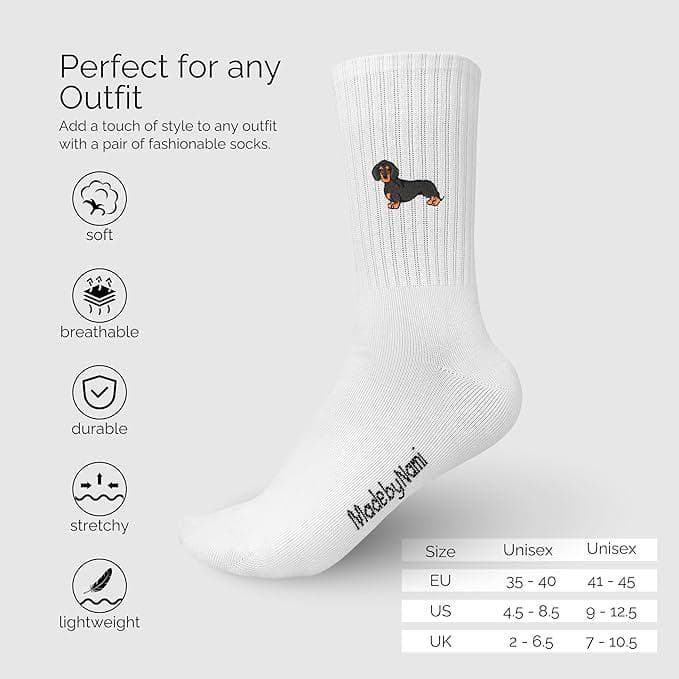 Set Socken mit Dackel Motiv