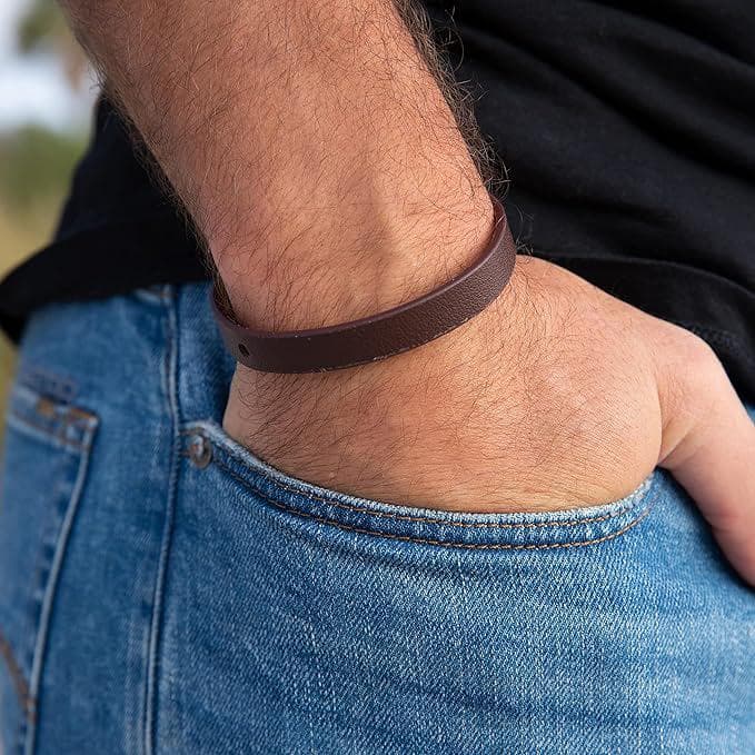 Vegan Leder Armband – Einstellbares Herren Armband