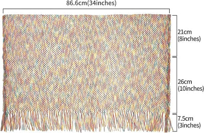 Boho Poncho Damen – Buntes Festival & Strand Outfit