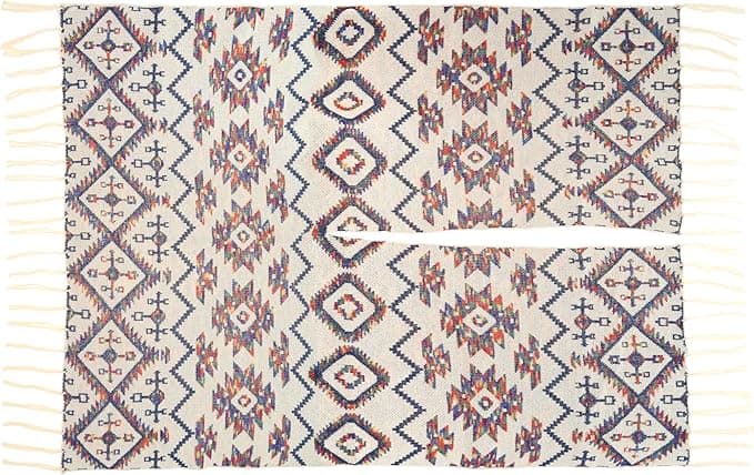 Boho Poncho Damen – Weiß Fransen Cape im Ethno Stil