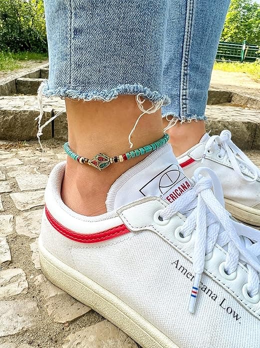 Goa "Blue Eye" Fußkettchen