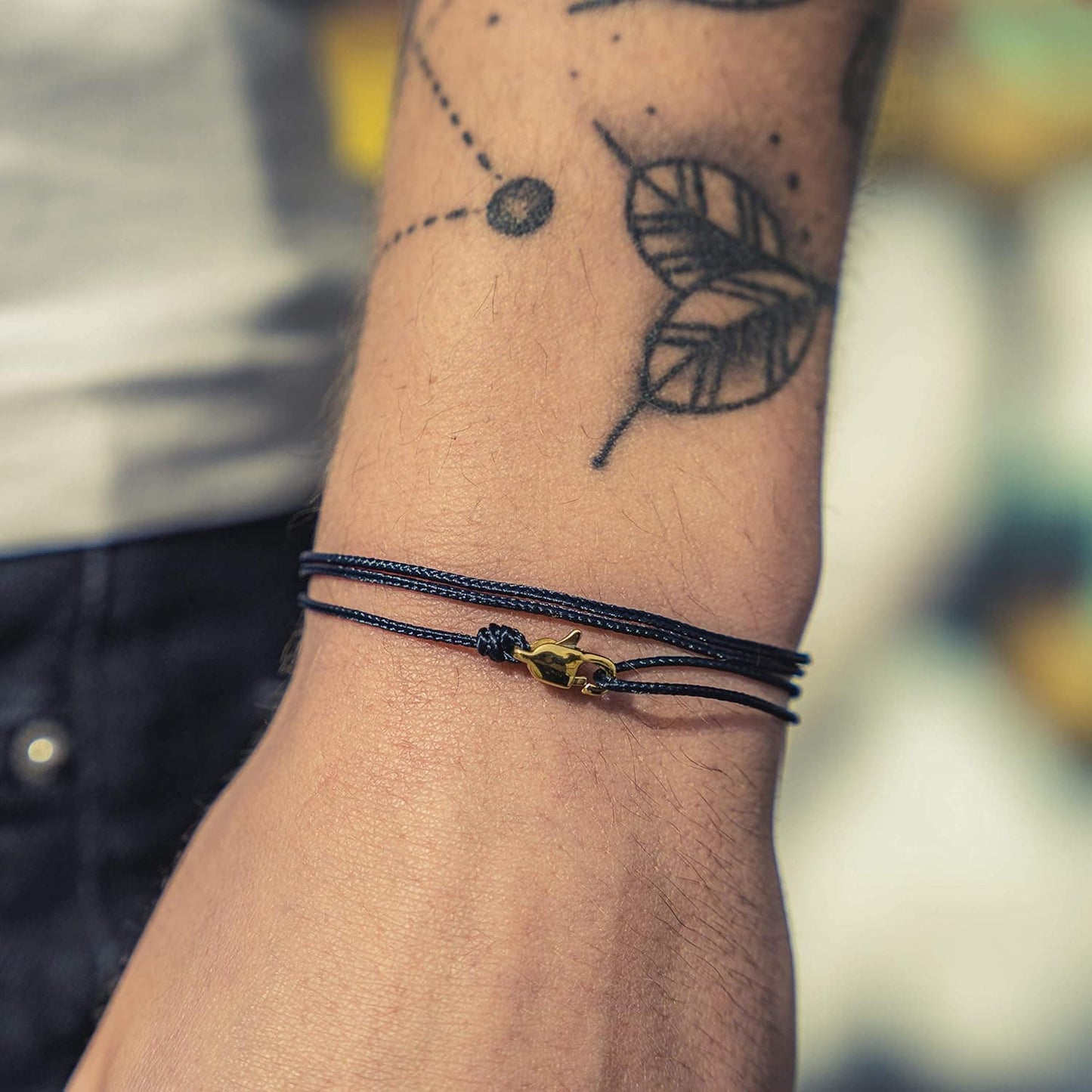 Karabiner Dünnes Surfer Armband – Verstellbar & Wasserfest