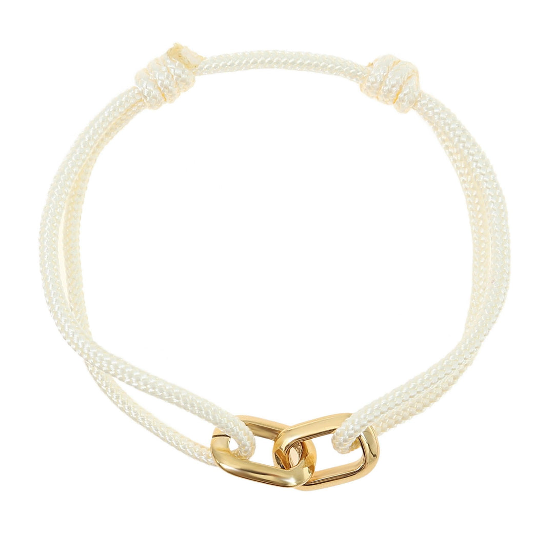 Unity Armband Beige Gold