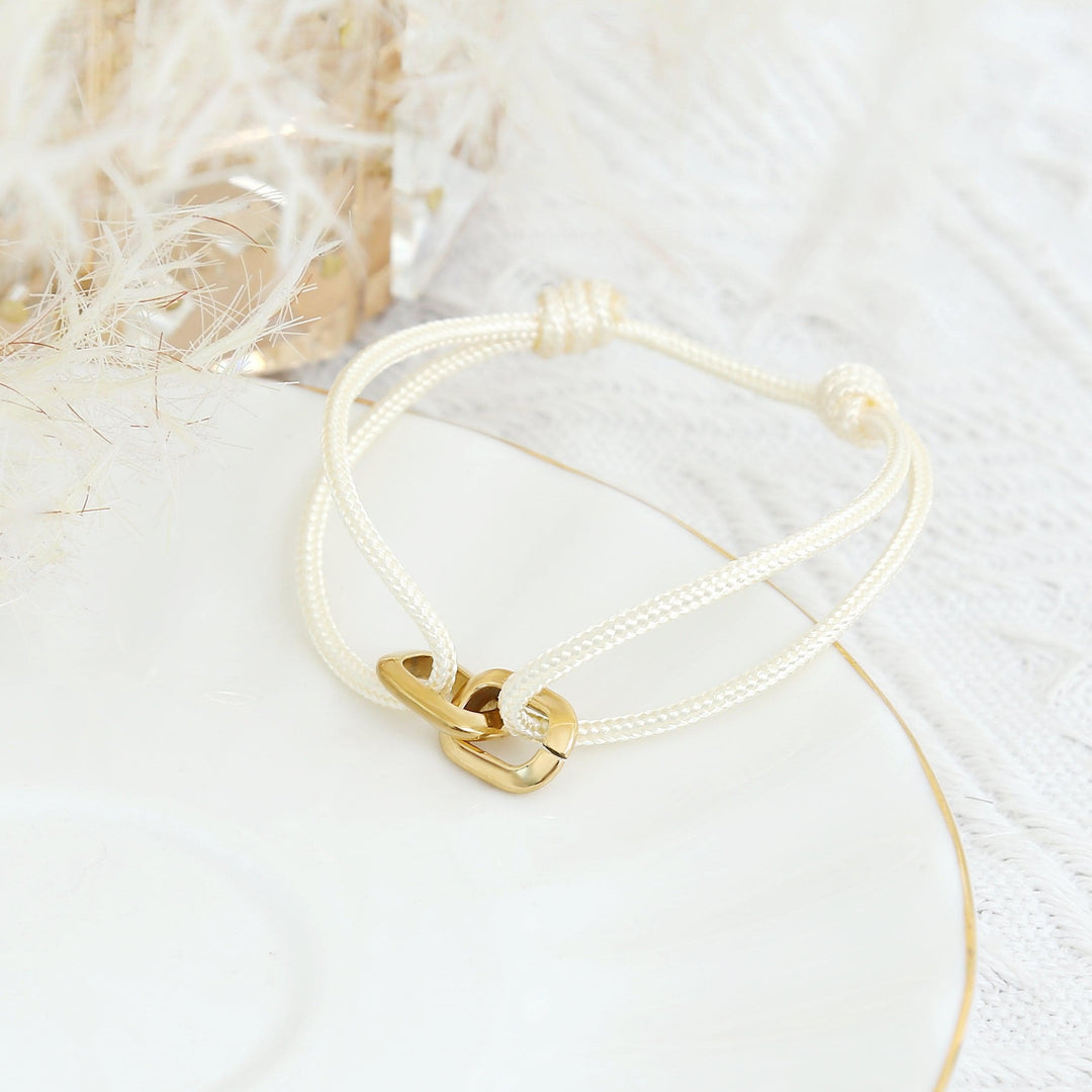 Unity Armband Beige Gold