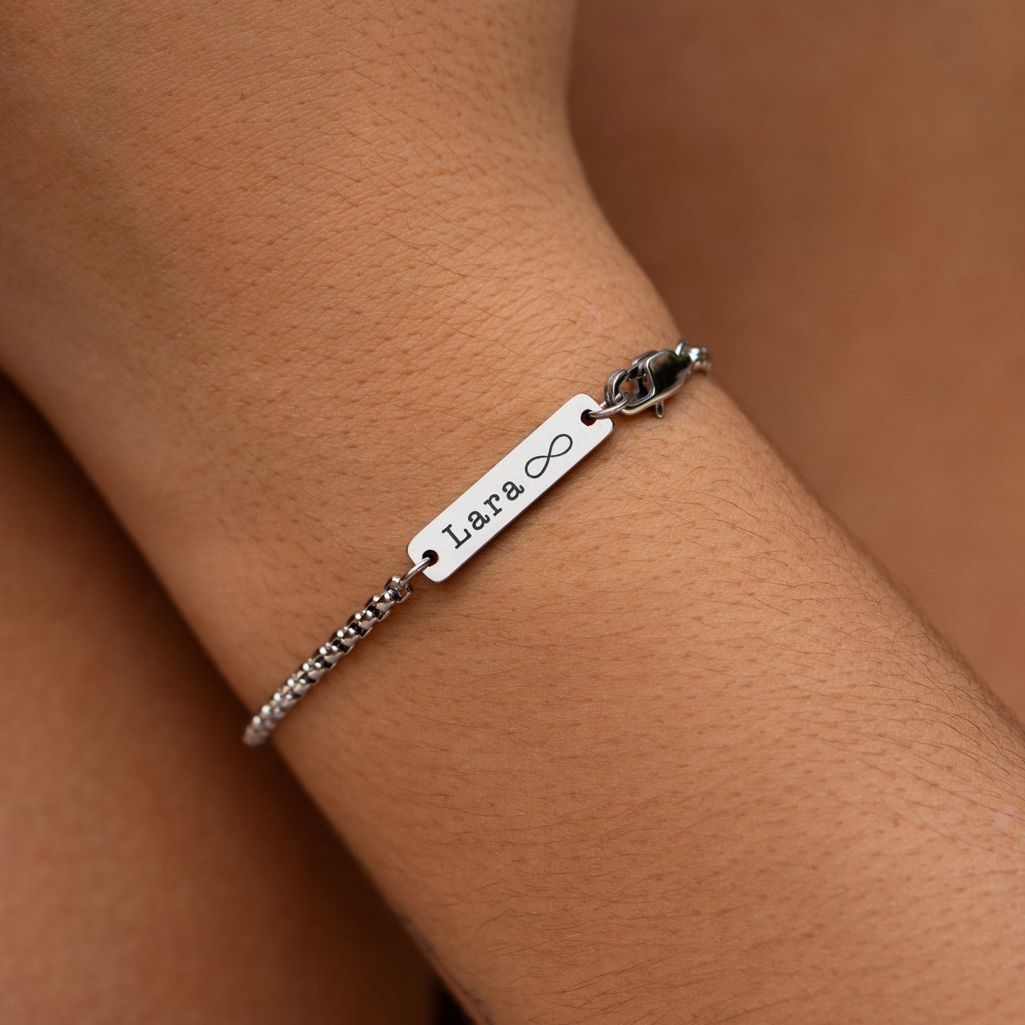 Armband aus Edelstahl – Silber Venizianer