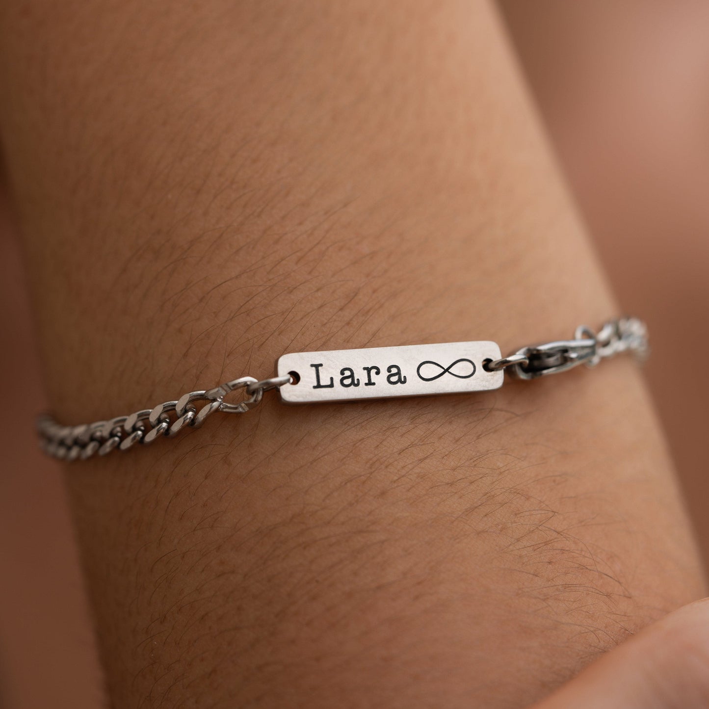 Armband aus Edelstahl – Silber Weizen