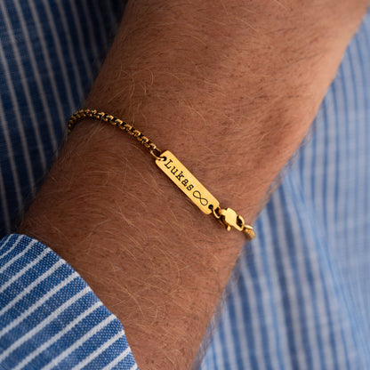 Armband aus Edelstahl – Gold Venizianer
