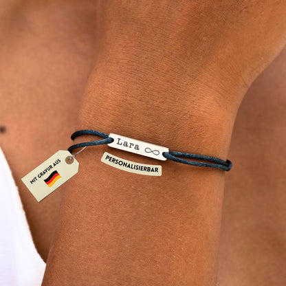 Armband mit Plättchen – Blau