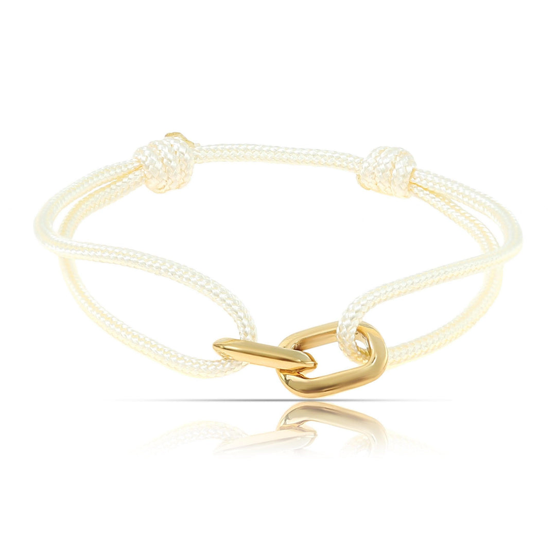 Unity Armband Beige Gold