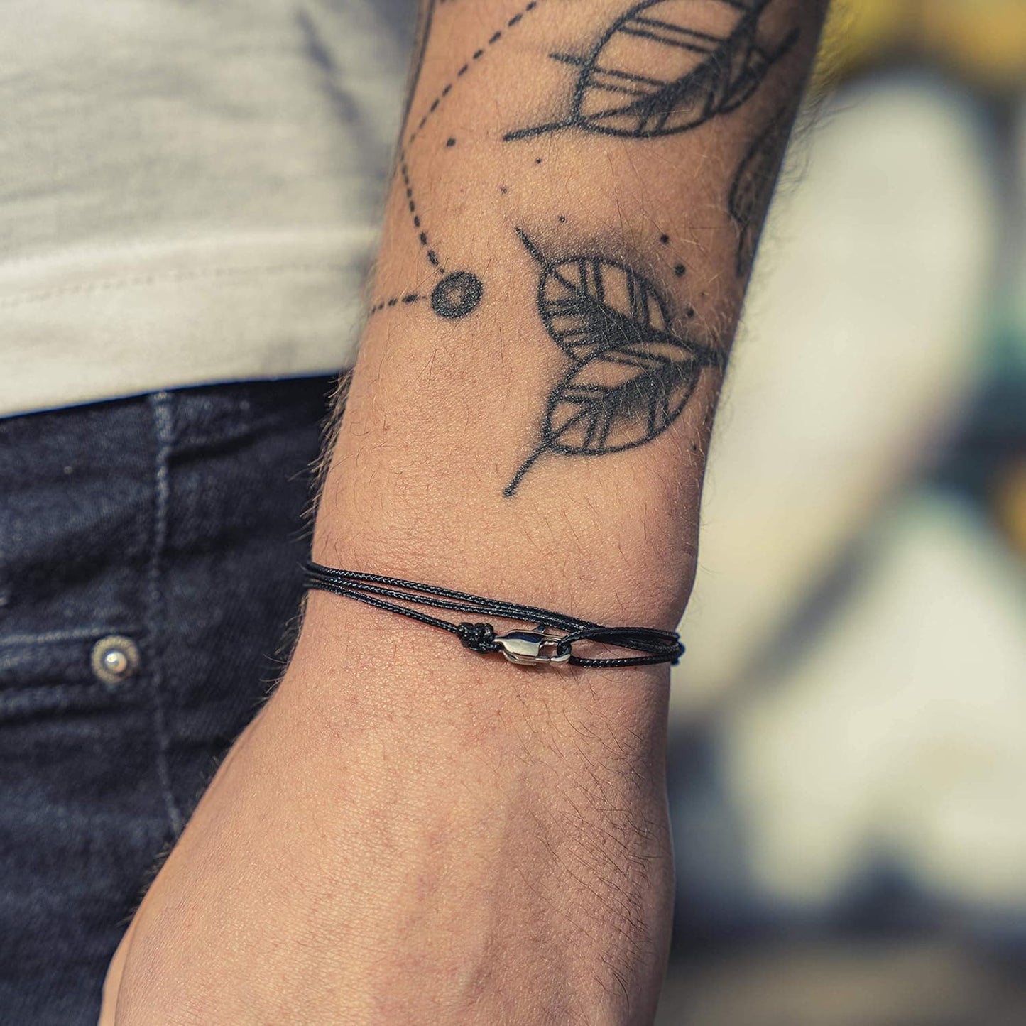 Karabiner Dünnes Surfer Armband – Verstellbar & Wasserfest