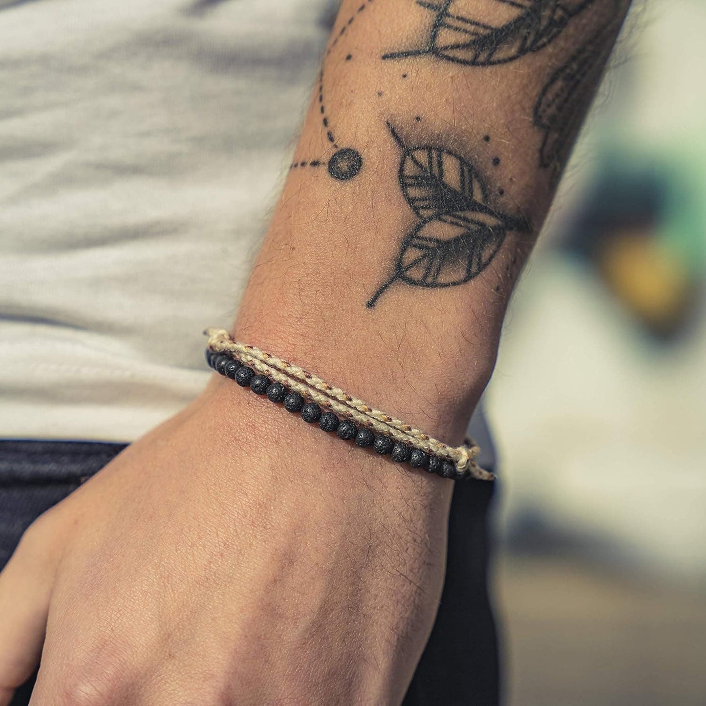 Boho Surfer Armband Set 2er – Perlenarmband & Ethno Band