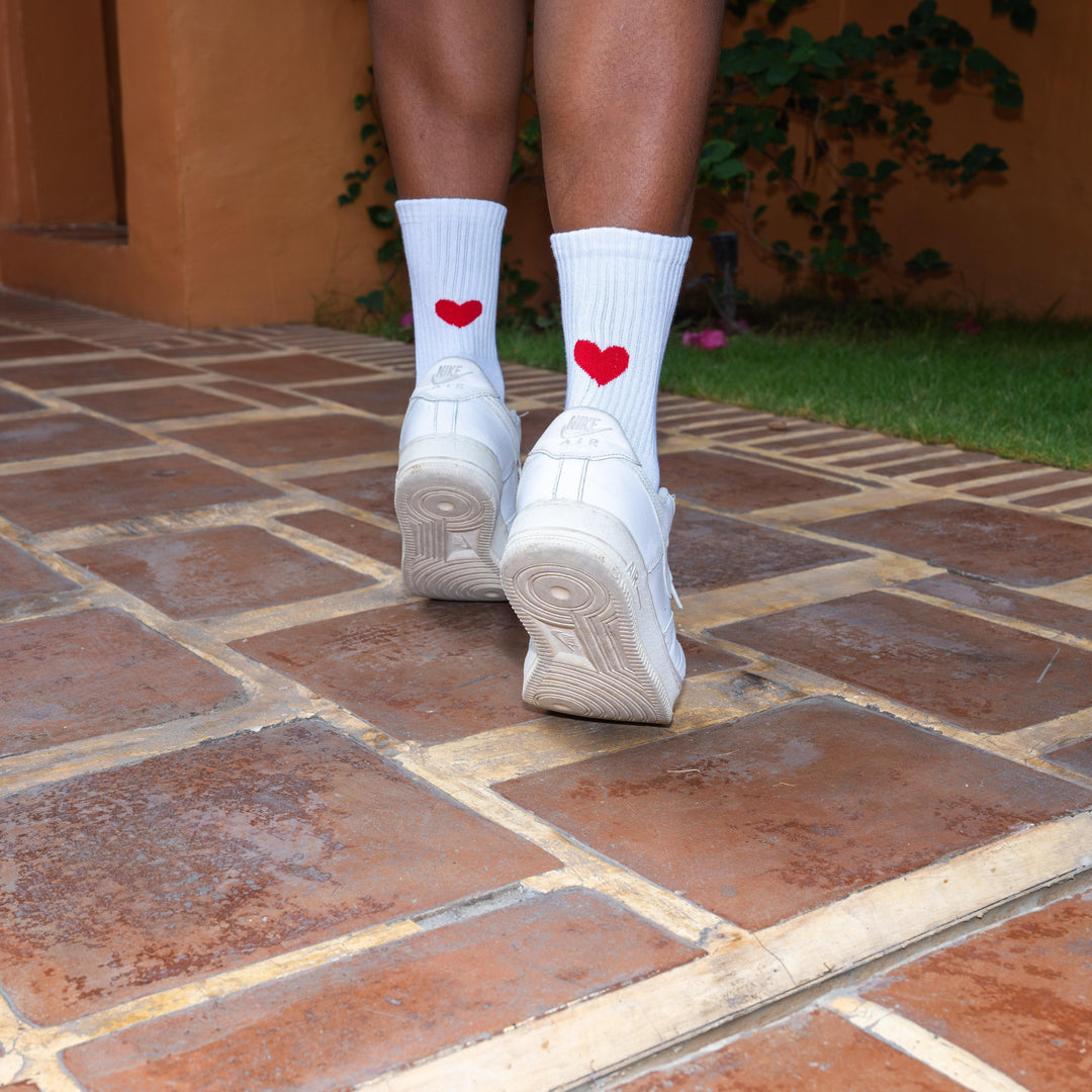 Socken | Hearts Red