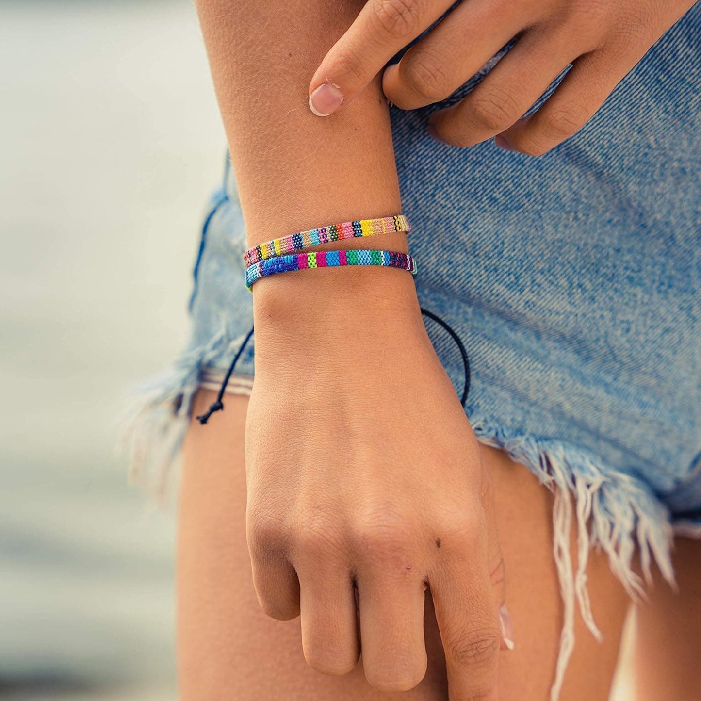 Boho Surfer Armband Set 2er – Freundschaftsarmband Unisex