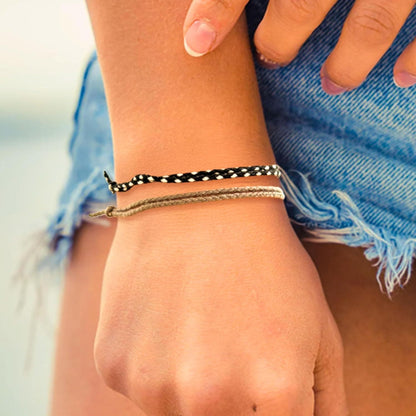 Surfer Armband Set 2er – Boho Freundschaftsarmband Unisex