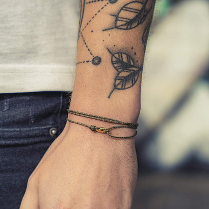 Karabiner Dünnes Surfer Armband – Verstellbar & Wasserfest