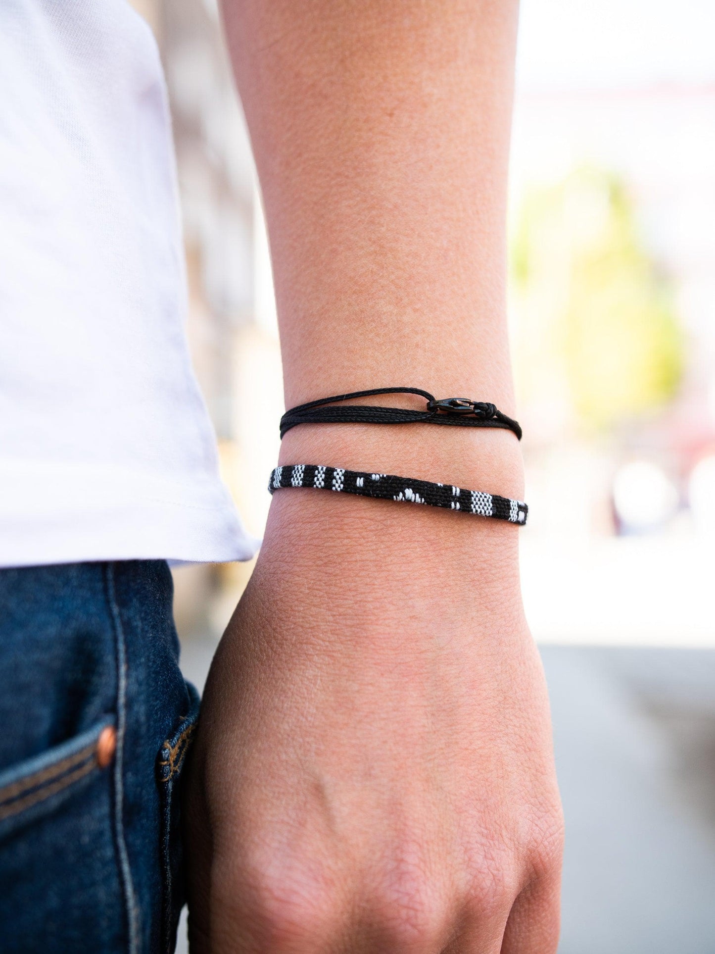 Karabiner Wickelarmband - All Black