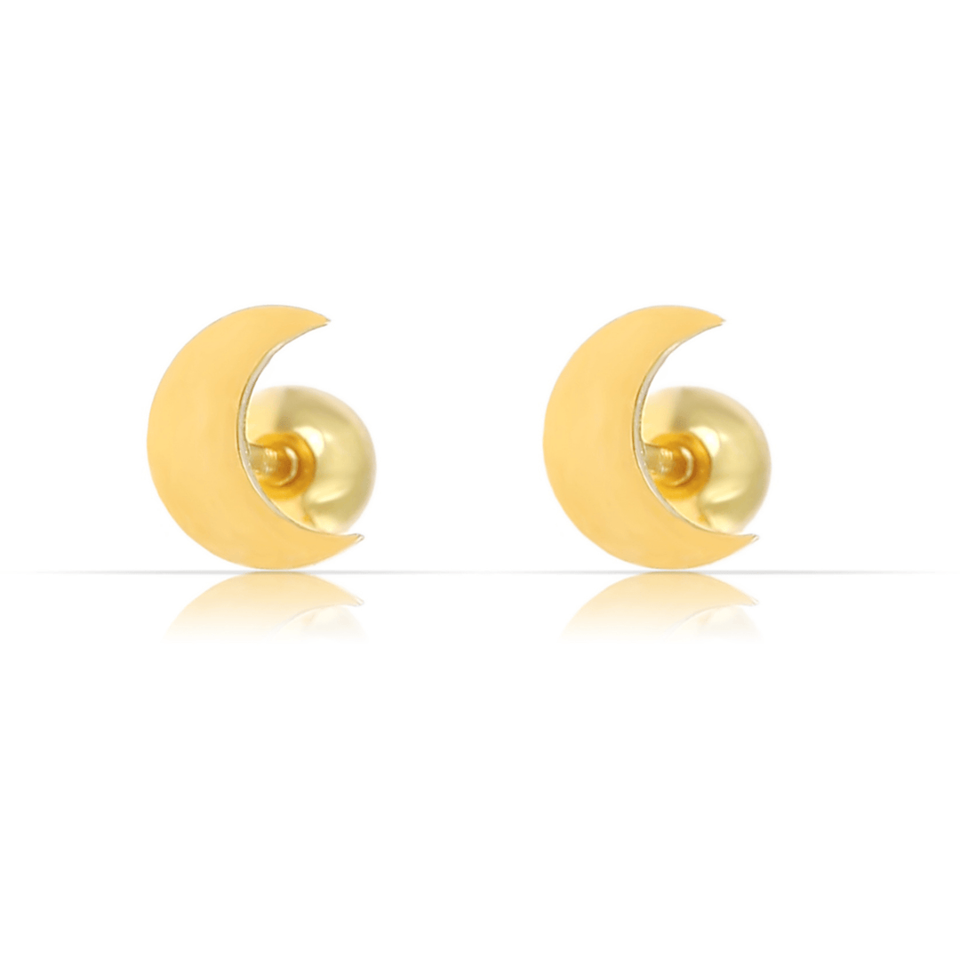 Ohrstecker Mond | Gold