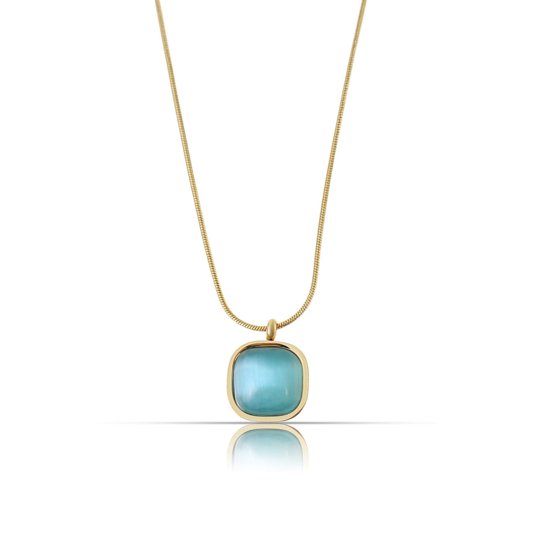 Edelsteinkette Blue | Gold