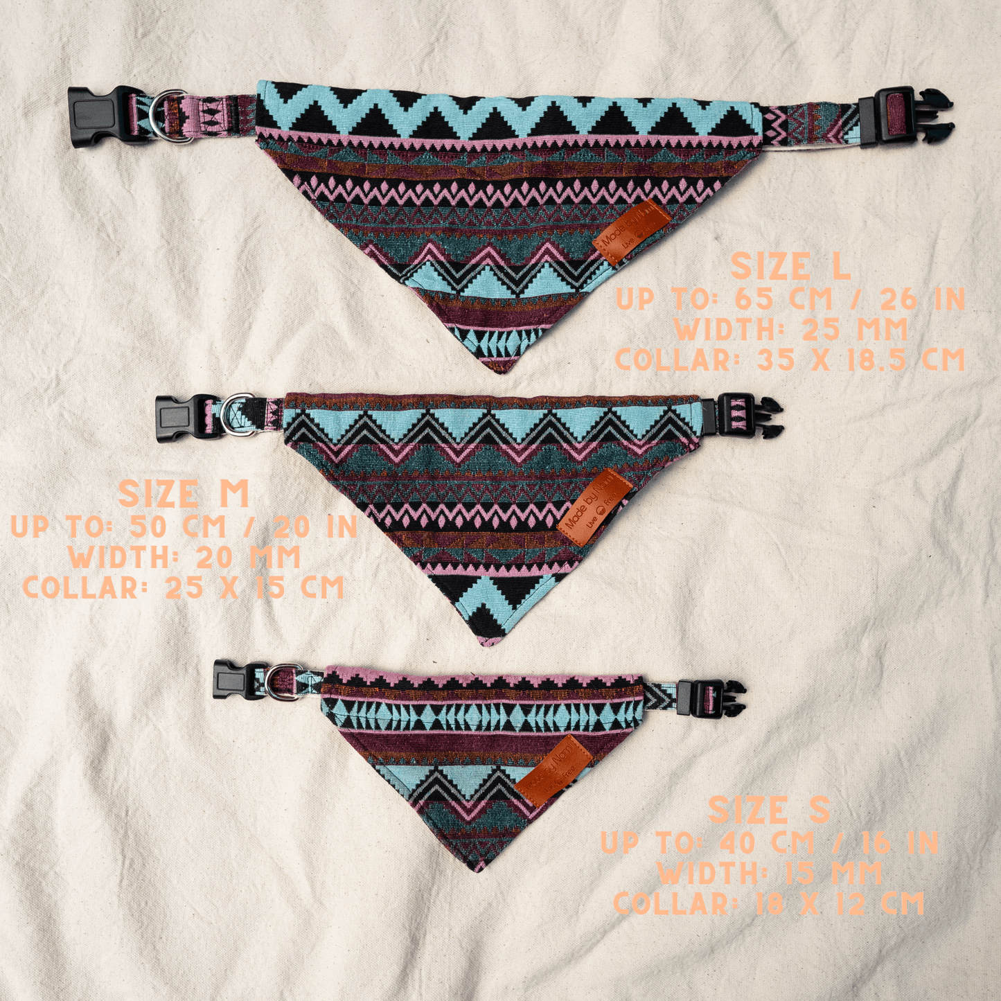 Boho Hundehalstuch Lila
