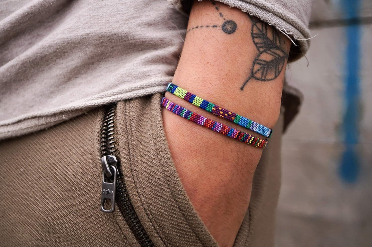 Boho Surfer Armband Set 2er – Freundschaftsarmband Unisex