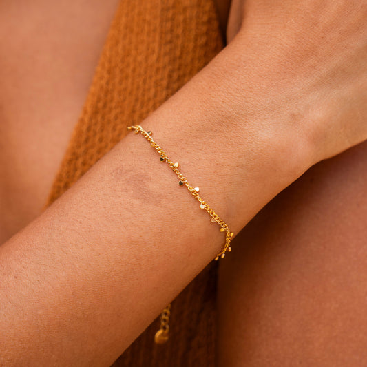 Feines Goldarmband 18K vergoldet – Verstellbar & Wasserdicht