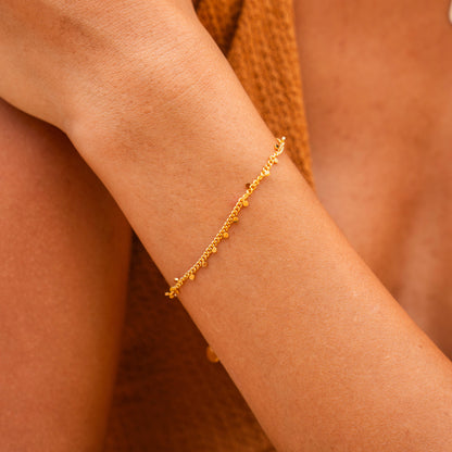 Feines Goldarmband 18K vergoldet – Verstellbar & Wasserdicht