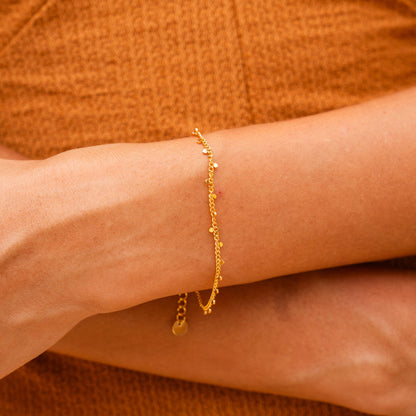 Feines Goldarmband 18K vergoldet – Verstellbar & Wasserdicht