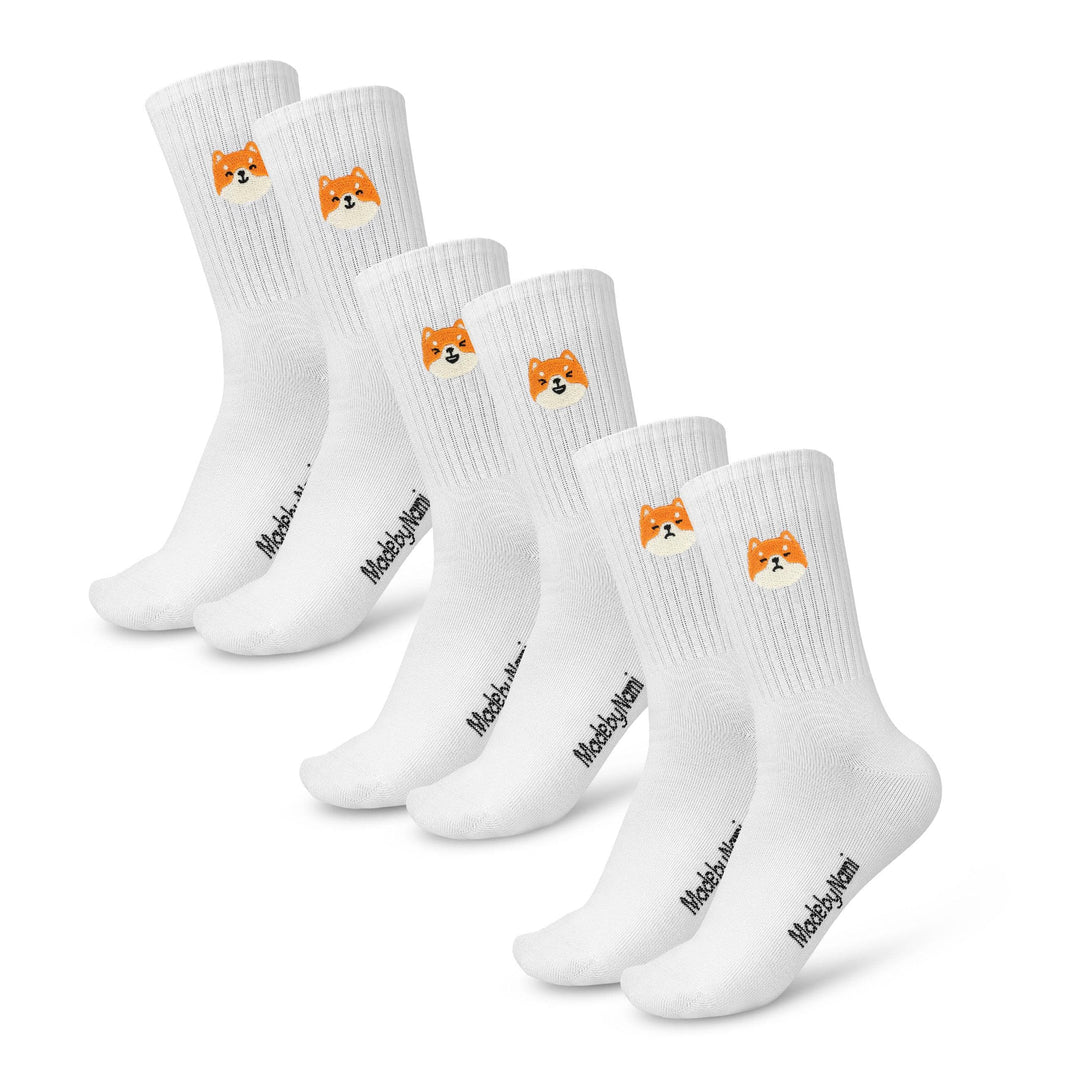 Set Socken mit Shiba Inu Motiv